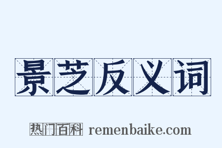 景芝反义词是什么意思的图片